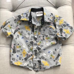 Star Wars 2T button down. So cute on 😍!